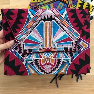 Handmade embroidered Thailand Clutch